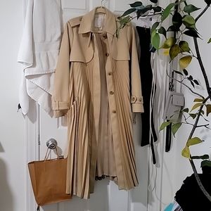 Sandro pleated trench coat